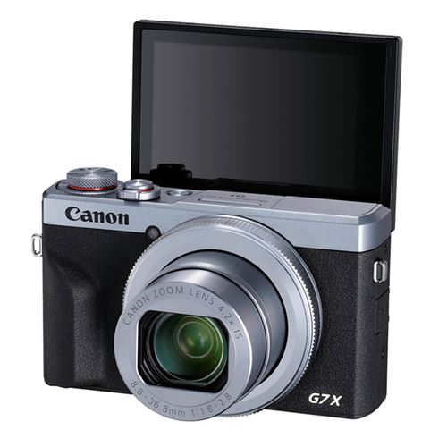 Canon PowerShot G7 X Mark III, Silber, mit Ersatzakku