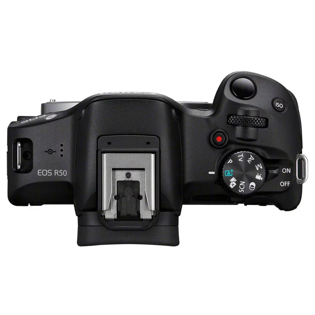 Canon EOS R50 schwarz + Rfs 18-45 ist Stm + Rfs 55-210 mm ist Stm