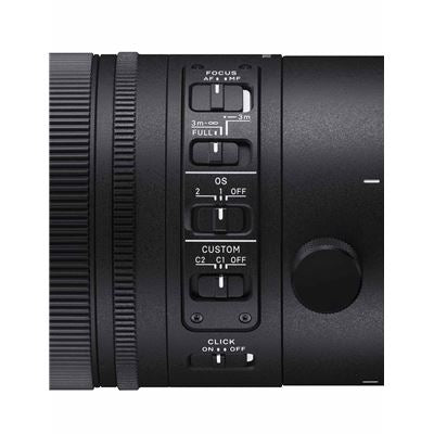 Sigma 70-200 mm f/2.8 DG DN OS schwarzes Hybridobjektiv für L-Mount