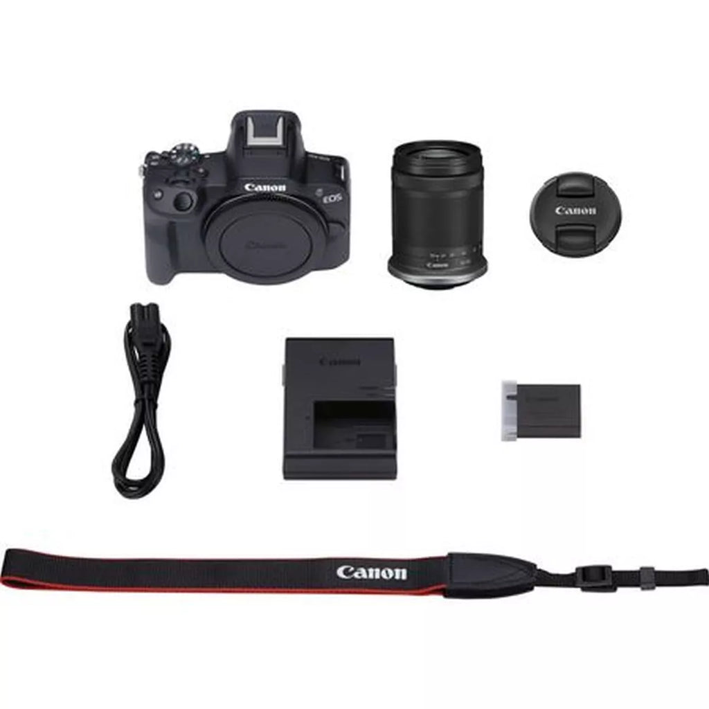 Canon EOS R50 (schwarz) + RF-S 18-150 mm f/3,5-6,3 IS STM